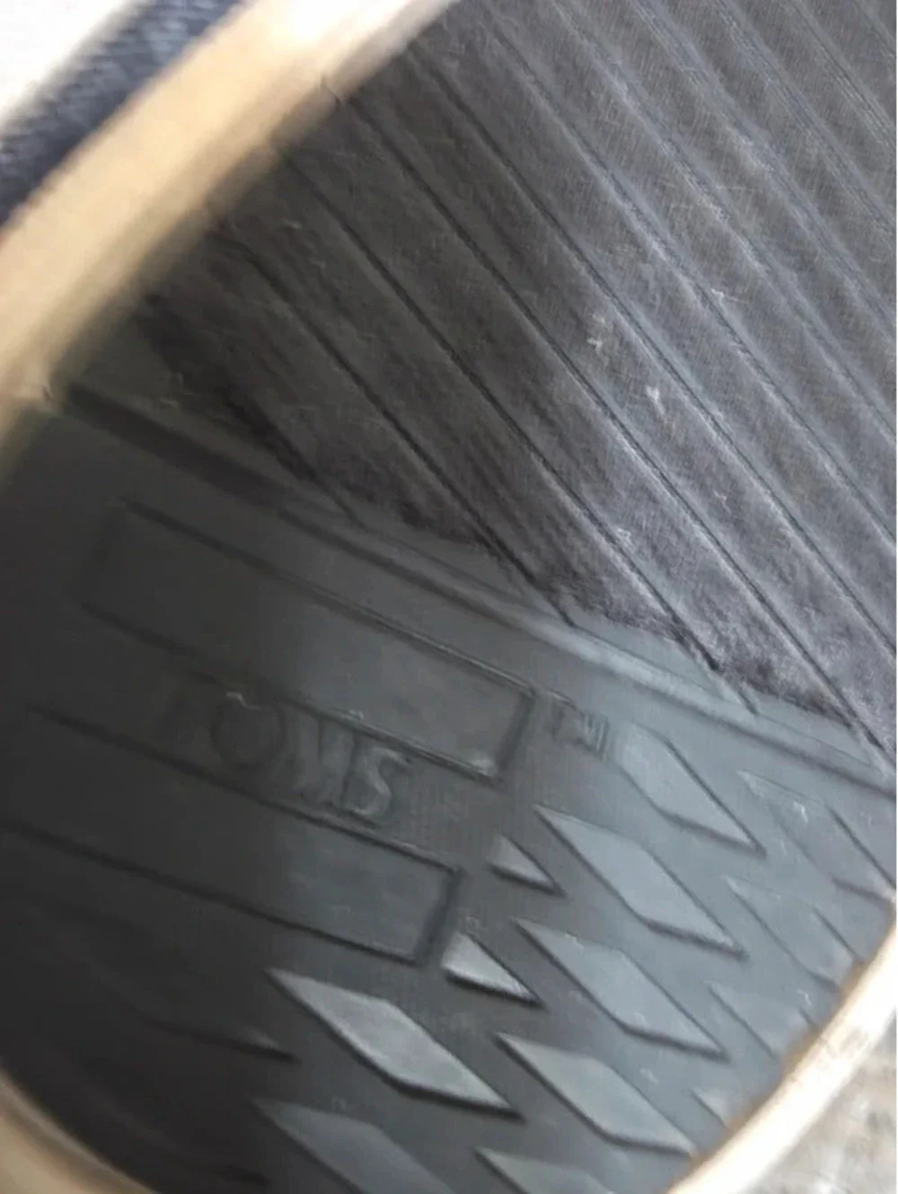 Toms size 7 denim blue gray
